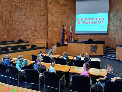 Besuch im Düsseldorfer Rathaus